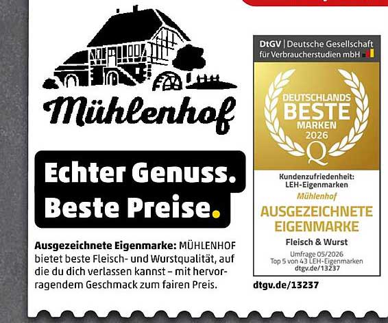 Echter Genuss. Beste Preise.