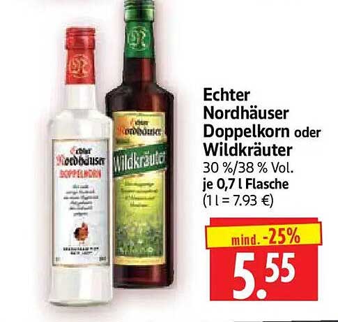 Echter Nordhäuser Doppelkorn oder Wildkräuter