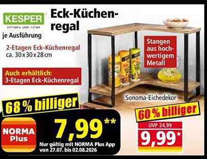 Eck-Küchenregal