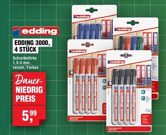 EDDING 3000, 4 STÜCK