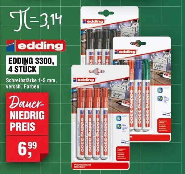 EDDING 3300, 4 STÜCK