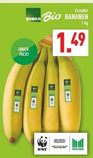 EDEKA Bio Bananen Ecuador 1 kg