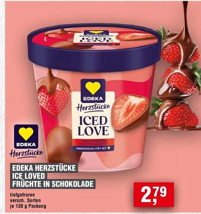 EDEKA HERZSTÜCKE ICE LOVED FRÜCHTE IN SCHOKOLADE