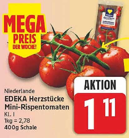 EDEKA Herzstücke Mini-Rispentomaten