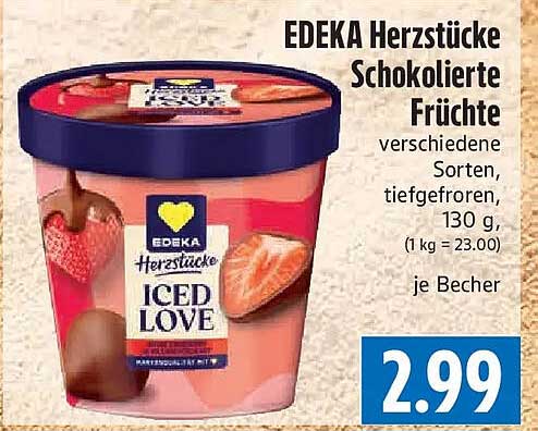 EDEKA Herzstücke Schokolierte Früchte