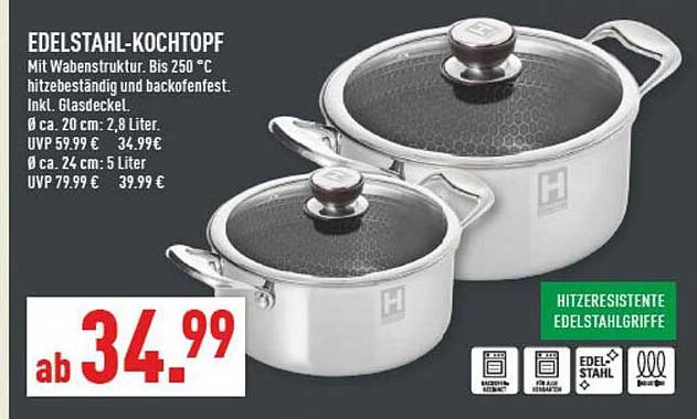 EDELSTAHL-KOCHTOPF