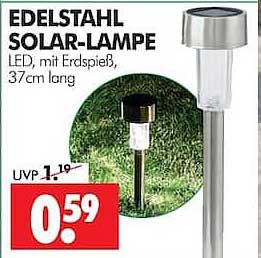EDELSTAHL SOLAR-LAMPE
