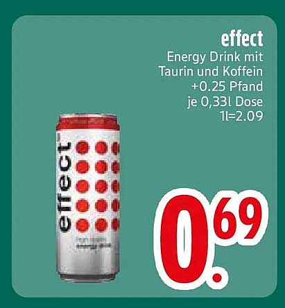 effect Energy Drink mit Taurin und Koffein