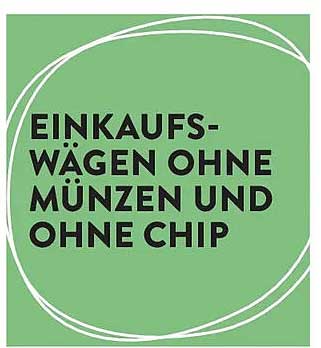 EINKAUFS-WAGEN OHNE MÜNZEN UND OHNE CHIP