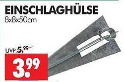 EINSCHLAGHÜLSE 8x8x50cm