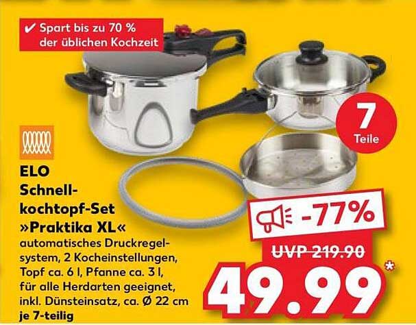 ELO Schnell-kochtopf-Set »Praktika XL«