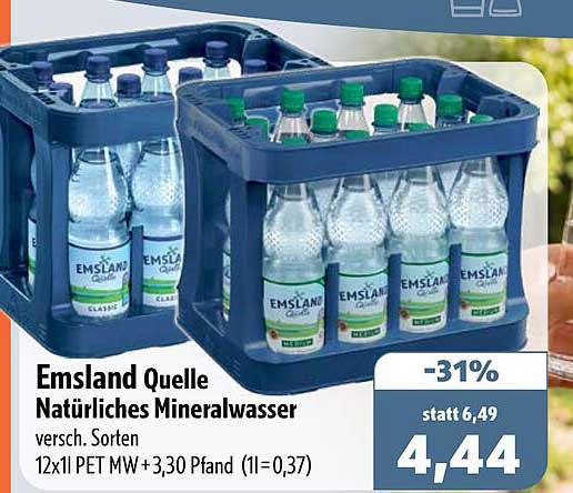 Emsland Quelle Natürliches Mineralwasser