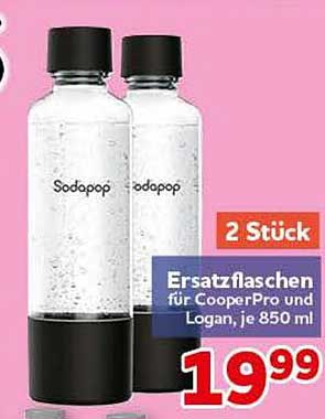 Ersatzflaschen für CooperPro und Logan, je 850 ml