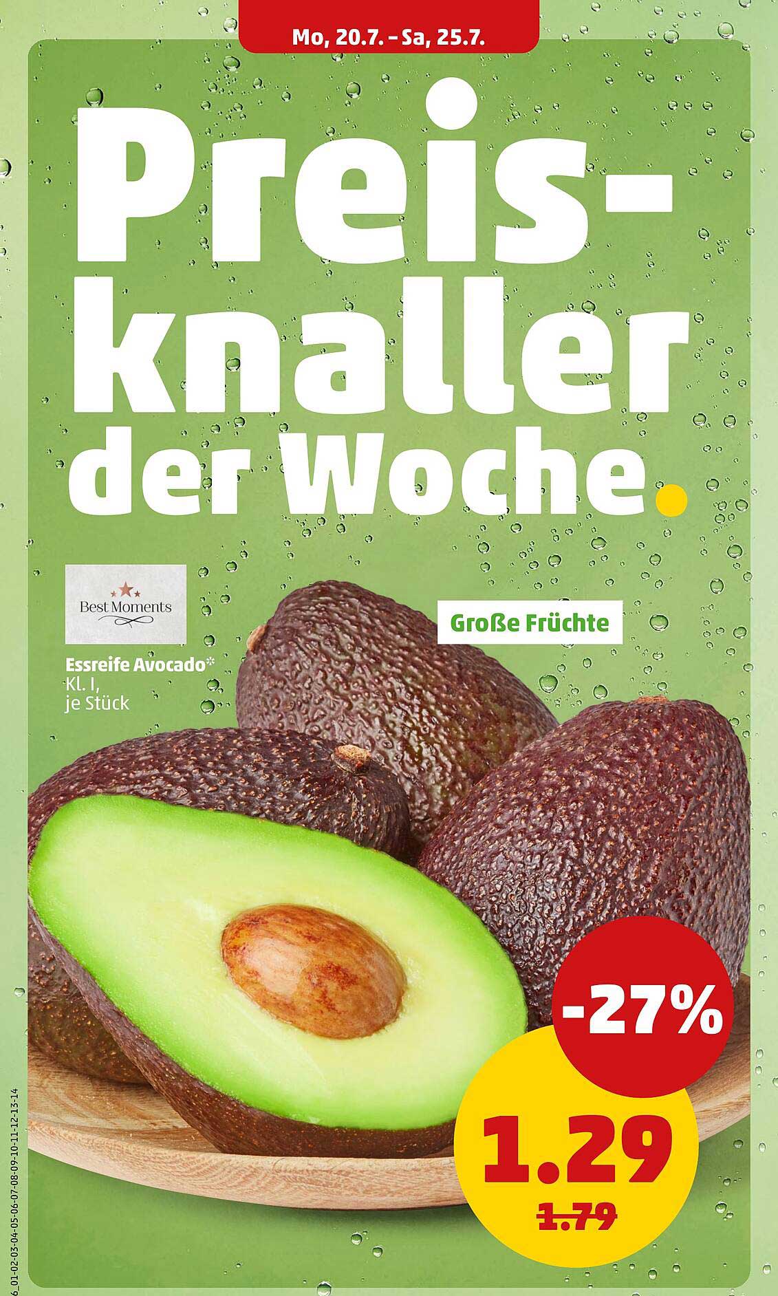 Essreife Avocado* Kl. I, je Stück