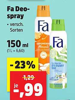 Fa Deo-spray - versch. Sorten