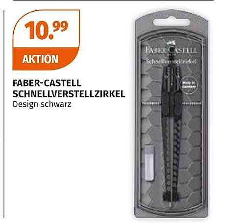 FABER-CASTELL SCHNELLVERSTELLZIRKEL Design schwarz