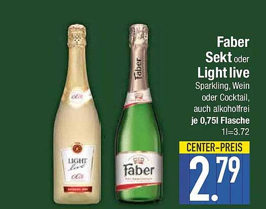 Faber Sekt oder Light live