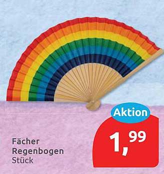 Fächer Regenbogen Stück