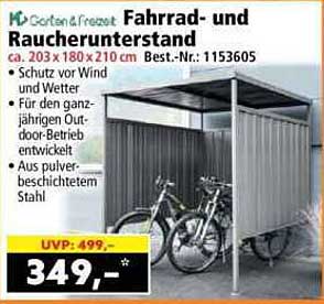 Fahrrad- und Raucherunterstand
