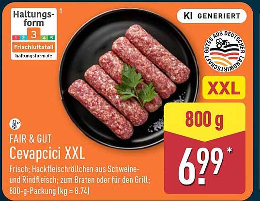 FAIR & GUT Cevapcici XXL