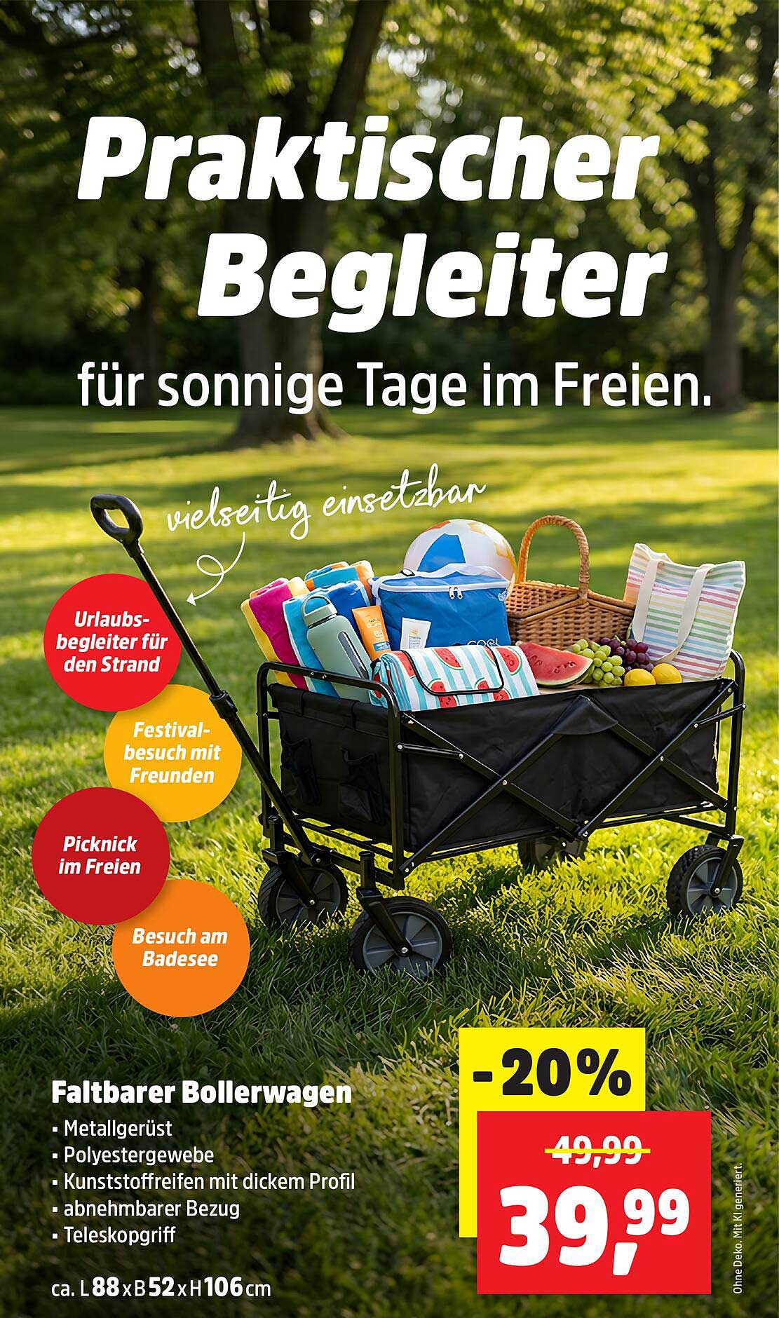Faltbarer Bollerwagen
