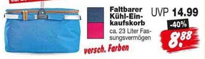 Faltbarer Kühl-Einkaufskorb