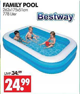 FAMILY POOL 262x175x51cm 778 Liter Bestway