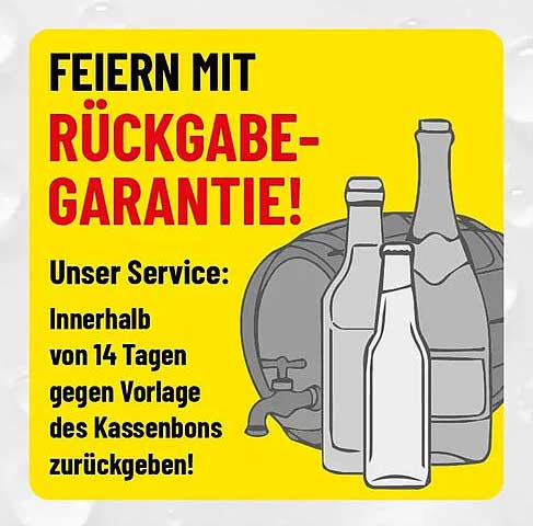 FEIERN MIT RÜCKGABE-GARANTIE!