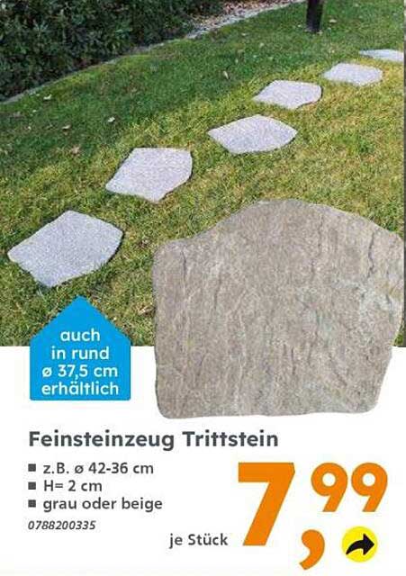 Feinsteinzeug Trittstein
