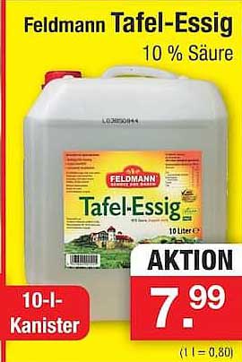 Feldmann Tafel-Essig 10 % Säure