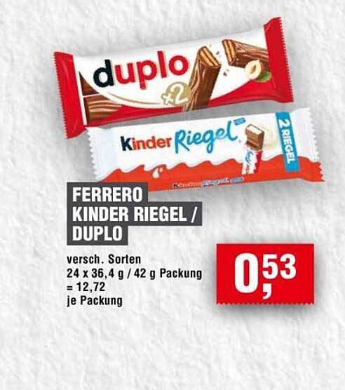 FERRERO KINDER RIEGEL / DUPLO