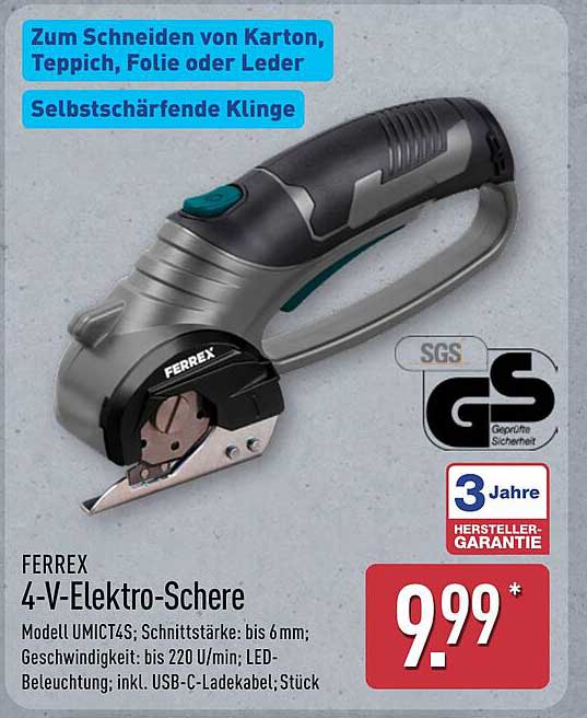 FERREX 4-V-Elektro-Schere
