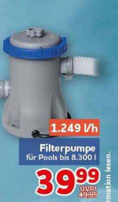 Filterpumpe für Pools bis 8.300 l