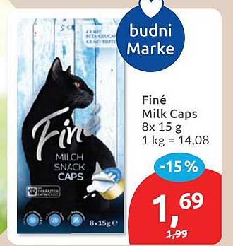 Finé Milk Caps 8x 15 g 1 kg = 14,08