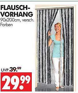 FLAUSCH-VORHANG 90x200cm, versch. Farben