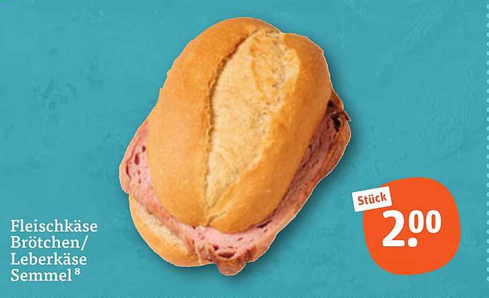 Fleischkäse Brötchen/Leberkäse Semmel