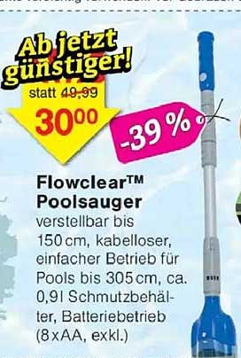 Flowclear™ Poolsauger