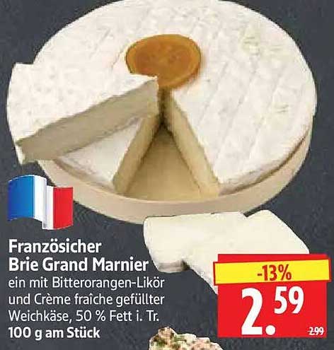 Französischer Brie Grand Marnier