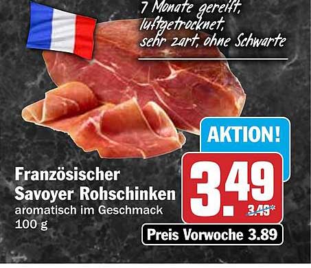 Französischer Savoyer Rohschinken
