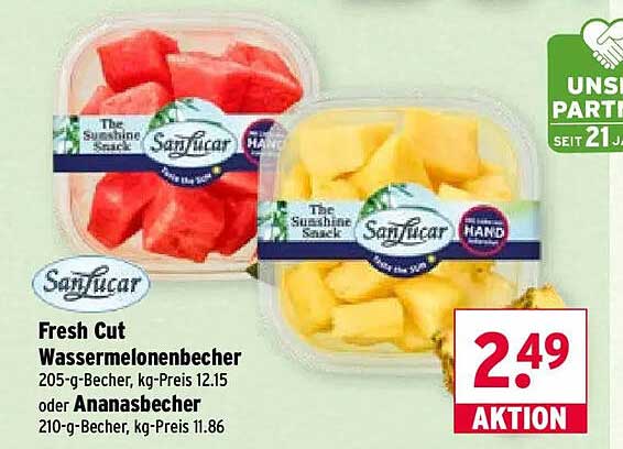 Fresh Cut Wassermelonenbecher