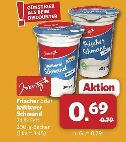 Frischer oder haltbarer Schmand