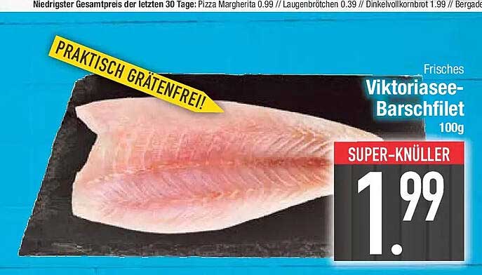 Frisches Viktoriasee-Barschfilet 100g