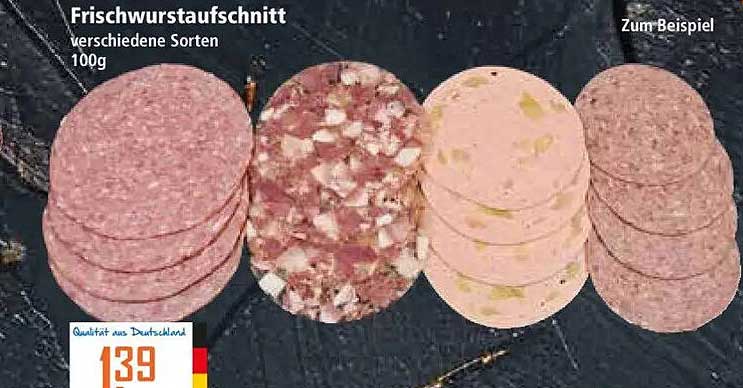 Frischwurstaufschnitt verschiedene Sorten 100g