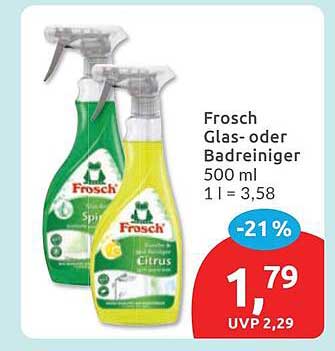 Frosch Glas- oder Badreiniger 500 ml 1 l = 3,58
