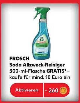 FROSCH Soda Allzweck-Reiniger 500-ml-Flasche GRATIS! – kaufe für mind. 10 Euro ein