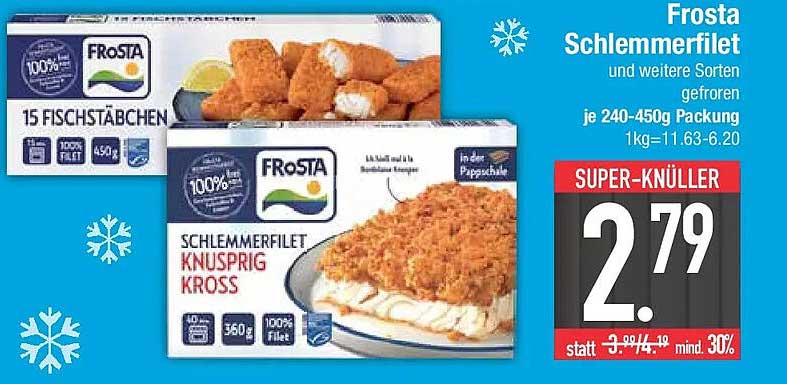 Frosta Schlemmerfilet und weitere Sorten gefroren je 240-450g Packung