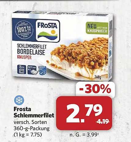 Frosta Schlemmerfilet versch. Sorten 360-g-Packung (1 kg = 7.75)