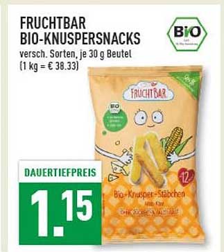FRUCHTBAR BIO-KNUSPERSNACKS
