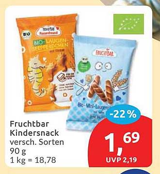 Fruchtbar Kindersnack versch. Sorten 90 g