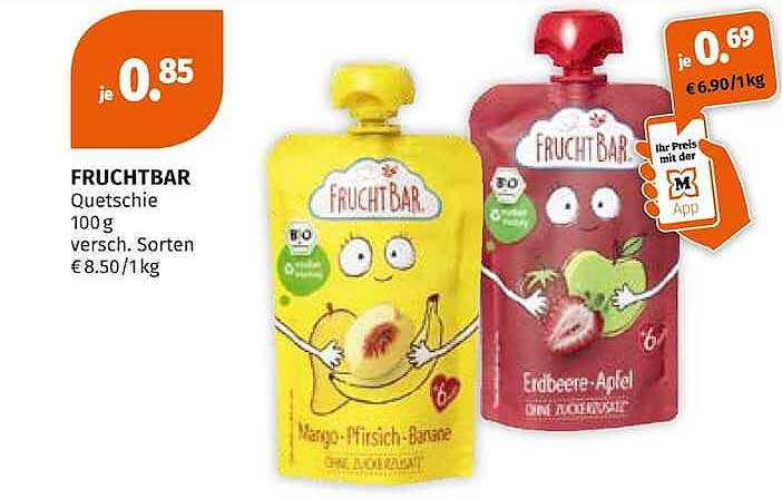FRUCHTBAR Quetschie 100 g versch. Sorten